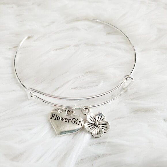 Be My Flower Girl Bracelet, Wedding Party Jewelry - Picture 1 of 10